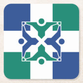 Flagge von Kolumbien, Missouri Rechteckiger Pappuntersetzer (Vorderseite)