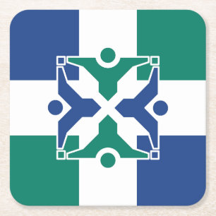 Flagge von Kolumbien, Missouri Rechteckiger Pappuntersetzer