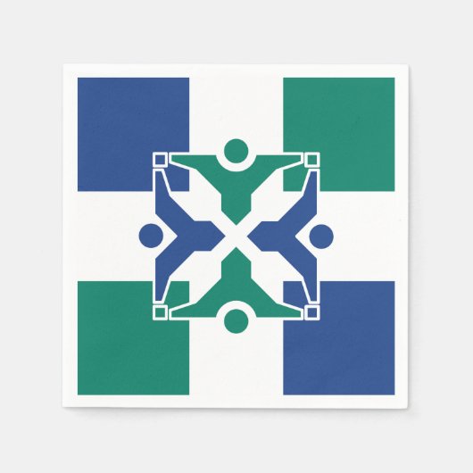 Flagge von Kolumbien, Missouri Serviette (Vorderseite)