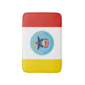 Flagge von Kolumbus, Ohio Badematte (Vorderseite Vertikal)