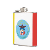 Flagge von Kolumbus, Ohio-Flasche Flachmann (Links)