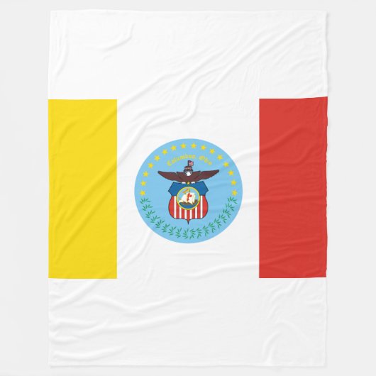 Flagge von Kolumbus, Ohio Fleecedecke (Vorderseite)