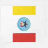 Flagge von Kolumbus, Ohio Fleecedecke (Vorderseite (Horizontal))