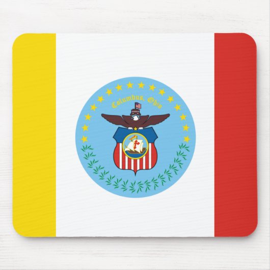 Flagge von Kolumbus, Ohio Mousepad (Vorne)