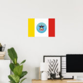 Flagge von Kolumbus, Ohio Poster (Heimbüro)
