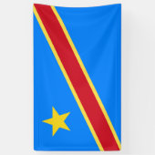 Flagge von Kongo Banner (Vertikal)
