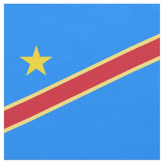 Flagge von Kongo Stoff (Nahaufnahme)