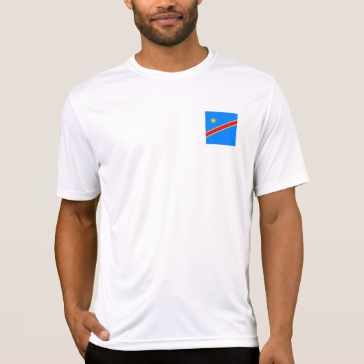 Flagge von Kongo T-Shirt (Vorderseite)