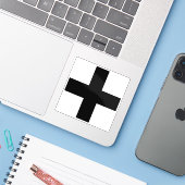 Flagge von Köniz, Schweiz Aufkleber (Laptop mit iPhone)