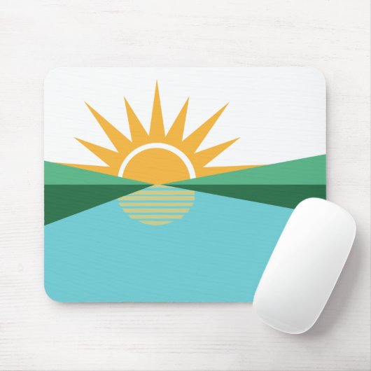 Flagge von Korallenquellen, Florida Mousepad (Mit Mouse)