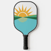 Flagge von Korallenquellen, Florida Pickleball Schläger (Vorderseite)