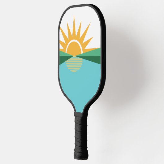 Flagge von Korallenquellen, Florida Pickleball Schläger (Links)