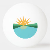 Flagge von Korallenquellen, Florida Tischtennisball (Rückseite)