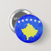 Flagge von Kosovo Button (Vorne & Hinten)
