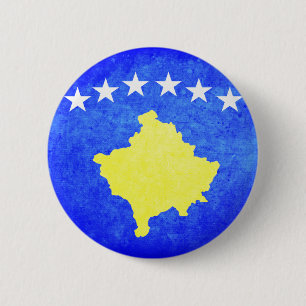 Flagge von Kosovo Button