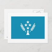 Flagge von Kosrae Postkarte (Vorne/Hinten)