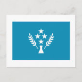 Flagge von Kosrae Postkarte (Vorderseite)