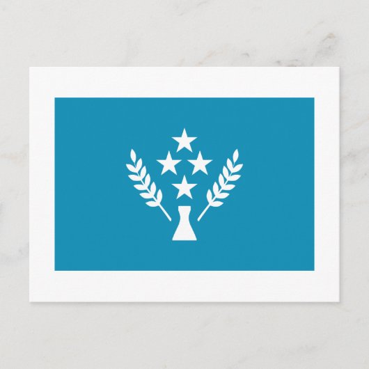 Flagge von Kosrae Postkarte (Vorderseite)