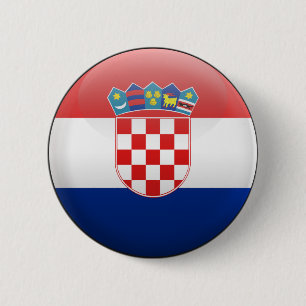Flagge von Kroatien Button