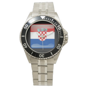 Flagge_von_Kroatien_Kroatien Armbanduhr