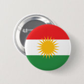 Flagge von Kurdistan (Alay Kurdistan oder Alaya Button (Vorne & Hinten)