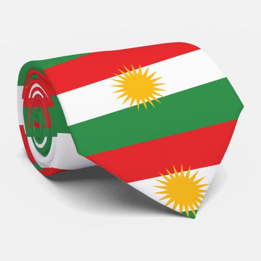 Flagge von Kurdistan (Alay Kurdistan oder Alaya Krawatte (Gerollt)