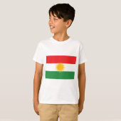 Flagge von Kurdistan (Alay Kurdistan oder Alaya T-Shirt (Vorne ganz)