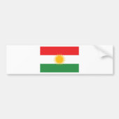 Flagge von Kurdistan; Kurde; Kurdisch Autoaufkleber (Vorne)