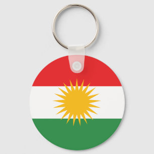 Flagge von Kurdistan; Kurde; Kurdisch Schlüsselanhänger