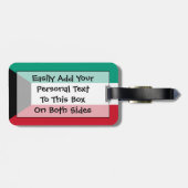 Flagge von Kuwait Easy ID Personal Gepäckanhänger (Rückseite horizontal)