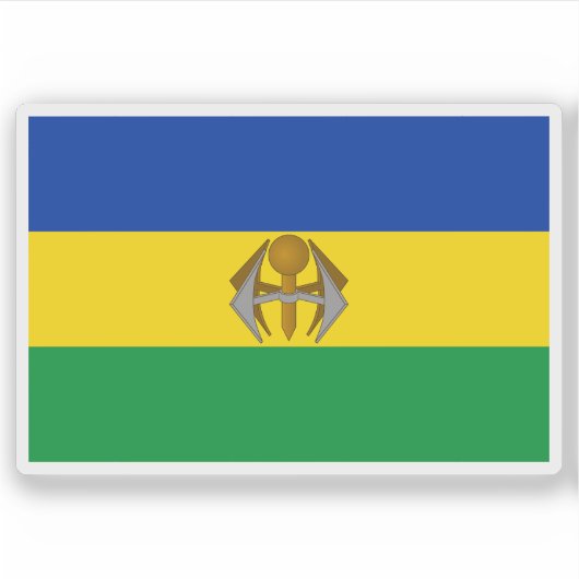 Flagge von KwaNdebele, Republik Südafrika Aufkleber (Vorderseite)