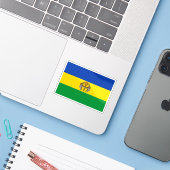 Flagge von KwaNdebele, Republik Südafrika Aufkleber (Laptop mit iPhone)