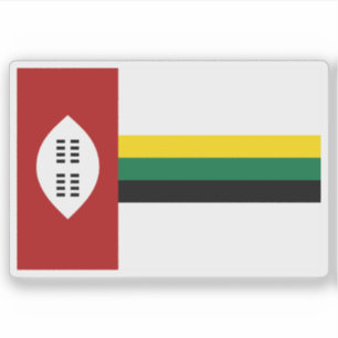 Flagge von KwaZulu (1977-1985), Rep. Südafrika Aufkleber