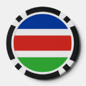 Flagge von Laarbeek Pokerchips (Rückseite)