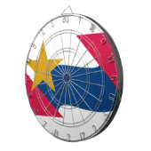 Flagge von Lafayette, Indiana Dartscheibe (Vorderseite rechts)