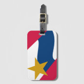 Flagge von Lafayette, Indiana Gepäckanhänger (Vorderseite Vertikal)