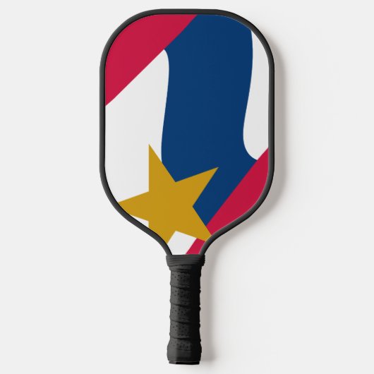 Flagge von Lafayette, Indiana Pickleball Schläger (Rückseite)