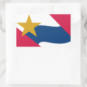 Flagge von Lafayette, Indiana Rechteckiger Aufkleber (Tasche)
