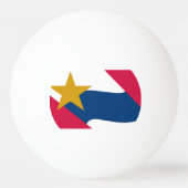 Flagge von Lafayette, Indiana Tischtennisball (Rückseite)