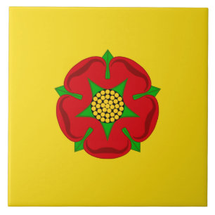 Flagge von Lancashire Fliese