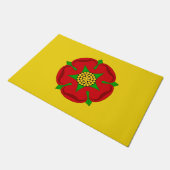 Flagge von Lancashire Fußmatte (Schrägansicht)