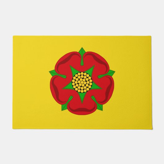 Flagge von Lancashire Fußmatte (Vorderseite)