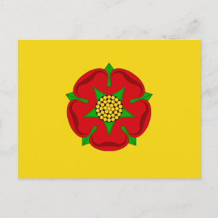 Flagge von Lancashire Postkarte