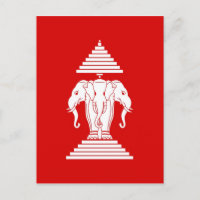 Flagge von Laos (1952-1975) - ທຸ ງ ຊ າ ລ າ ດ