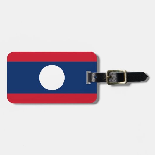 Flagge von Laos Easy ID Persönlich Gepäckanhänger (Vorderseite horizontal)