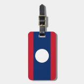 Flagge von Laos Easy ID Persönlich Gepäckanhänger (Vorderseite vertikal)