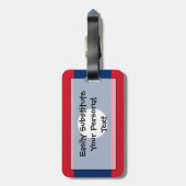 Flagge von Laos Easy ID Persönlich Gepäckanhänger (Rückseite vertikal)