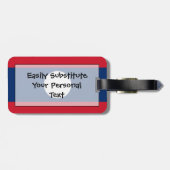 Flagge von Laos Easy ID Persönlich Gepäckanhänger (Rückseite horizontal)