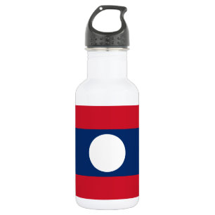 Flagge von Laos Edelstahlflasche
