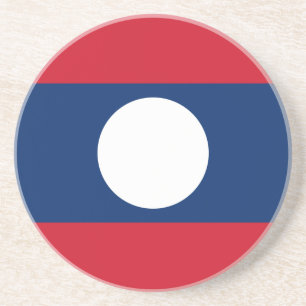 Flagge von Laos Getränkeuntersetzer